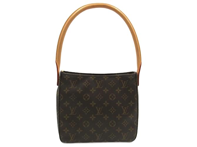 Louis Vuitton Looping MM Shoulder Bag Brown Monogram Cloth  ref.1537847