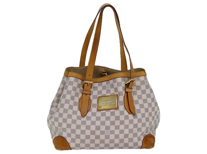 Louis Vuitton Hampstead Weiß Leinwand  ref.1537916