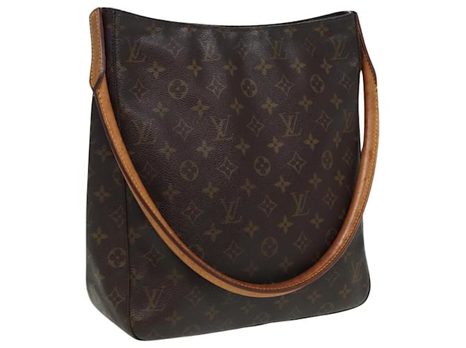 Louis Vuitton Looping GM Marrom Lona  ref.1537958