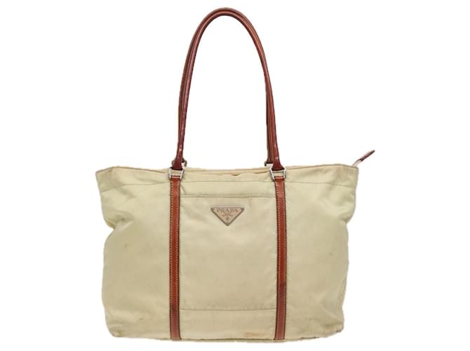 Tote Prada Tessuto Bege Sintético  ref.1537968