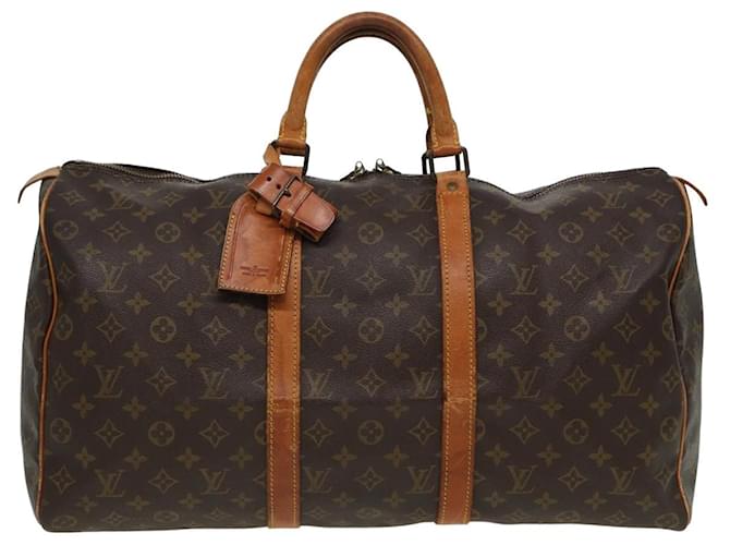 Louis Vuitton Keepall 50 Toile Marron  ref.1537972