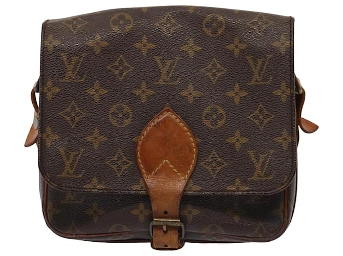 Cartouchiere Cartucheira Louis Vuitton Marrom Lona  ref.1538133