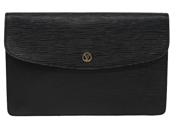 Louis Vuitton Montaigne Black Leather  ref.1538140