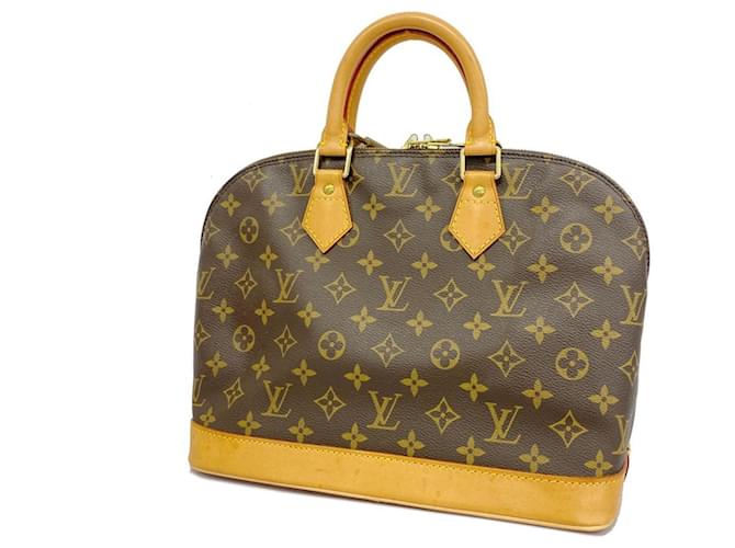 Louis Vuitton Alma Castaño Lienzo  ref.1538143