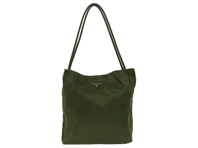 Tote Prada Tessuto Cachi Sintetico  ref.1538144