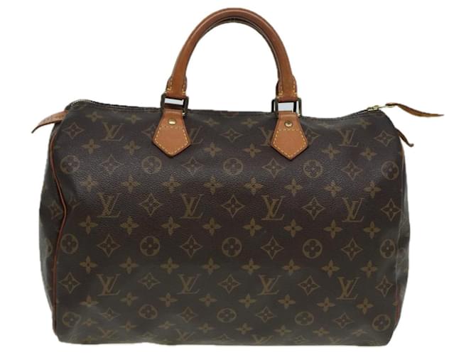 Louis Vuitton Speedy Marrom Lona  ref.1538262