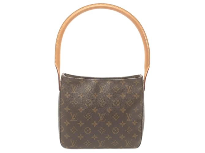 Bolso de hombro Monogram Looping MM de Louis Vuitton Castaño Monograma Charol  ref.1538286