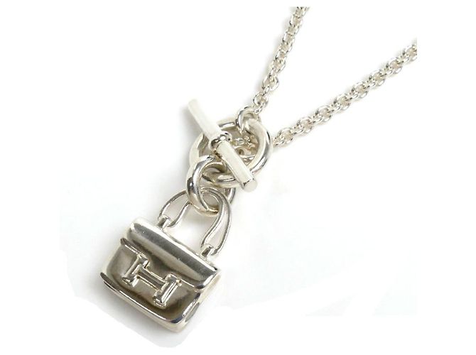 Hermès Hermes Silber 925 Amulett Constance Halskette
