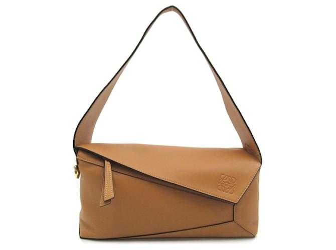 Loewe Puzzle Hobo Shoulder Bag Brown Leather  ref.1538372