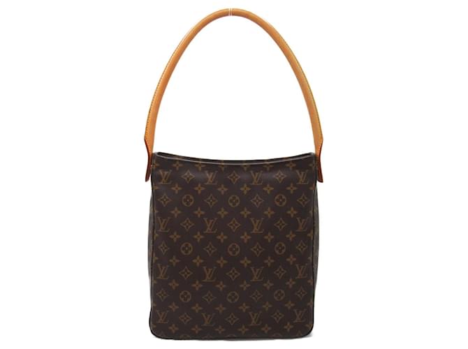 Borsa a Spalla Looping di Louis Vuitton Marrone Monogramma Tela  ref.1538929