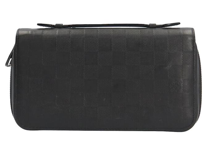 Louis Vuitton Zippy XL Infinie Long Wallet Black Cloth  ref.1538963