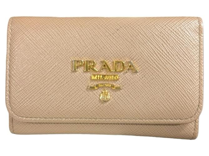 Chaveiro de couro Saffiano Prada  ref.1538967