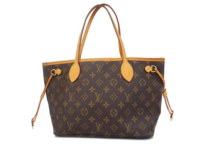 Sac tote Neverfull PM Monogram Louis Vuitton Marron  ref.1538985