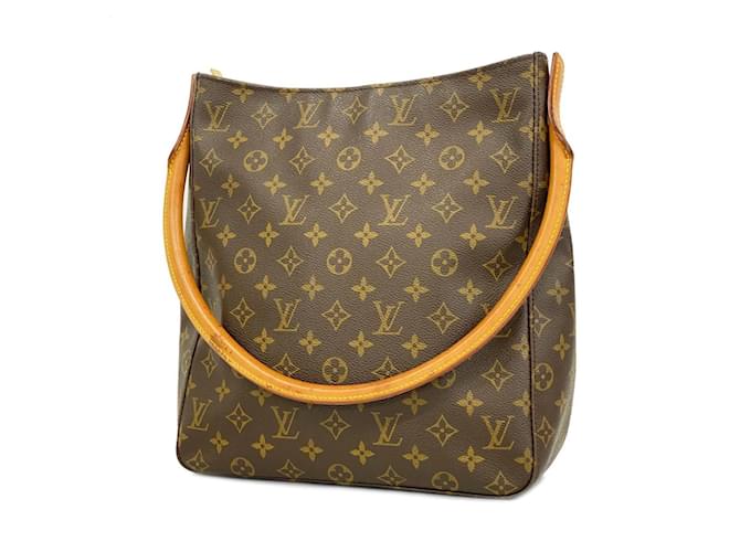 Bolso de Hombro Looping GM Monograma Louis Vuitton Castaño  ref.1539004