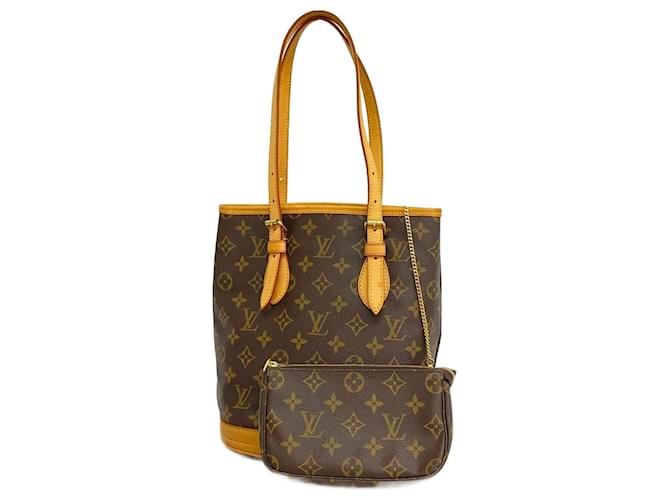 Louis Vuitton Monogram Bucket PM Tote Bag Braun  ref.1539102