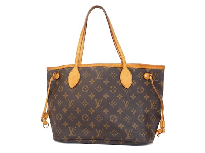 Sac tote Neverfull PM Monogram Louis Vuitton Marron  ref.1539126