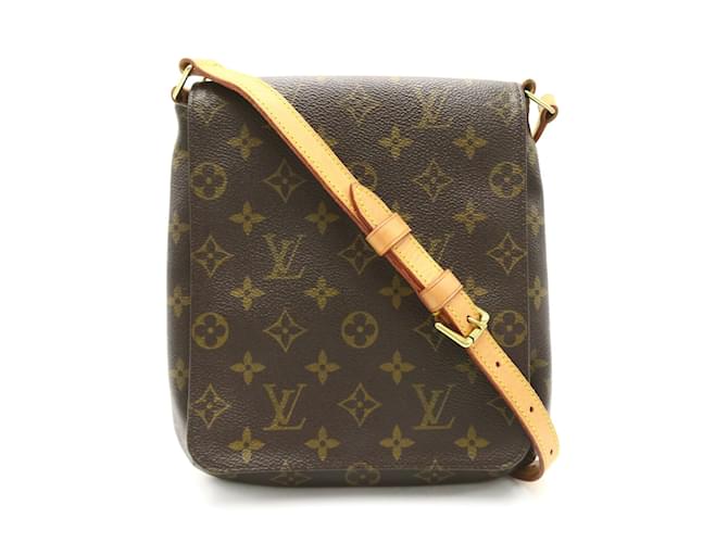 Sac à bandoulière court Musette Salsa de Louis Vuitton Toile Marron  ref.1539218