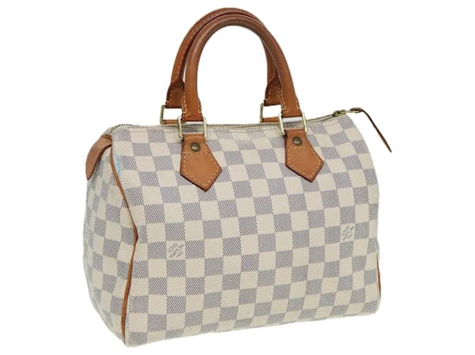 LOUIS VUITTON Borsa a Mano Speedy 25 Damier Azur N41534 LV Auth 83072  ref.1539268