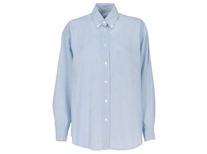 Hellblaue Baumwollhemd von Burberry Hellbraun