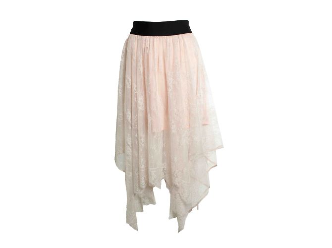 Maje, rosa Spitzenrock Pink