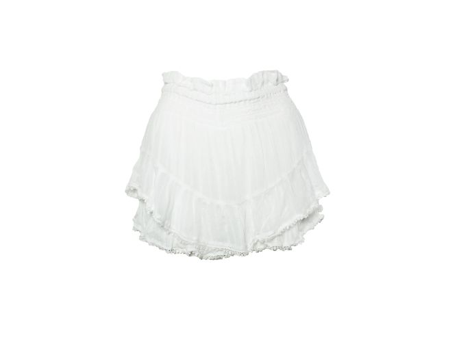 Isabel Marant Etoile Isabel Marant Étoile, shorts brancos com babados