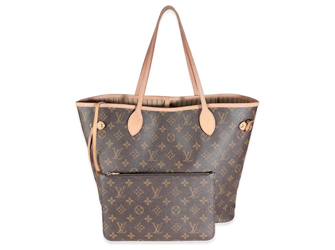 Louis Vuitton Monogram Canvas Neverfull MM Toile Marron  ref.1539509