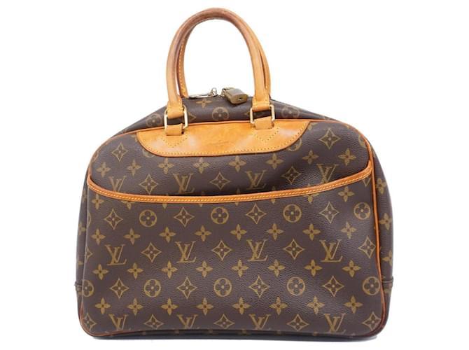 Bolso Deauville Monogram Louis Vuitton Castaño  ref.1539545