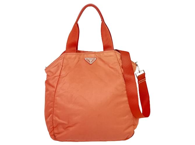 Prada Tessuto Naranja Sintético  ref.1539576