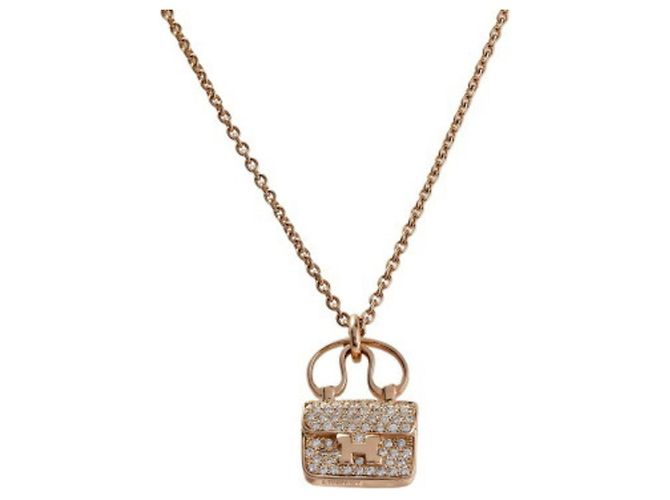 Hermès Collar Amuleto Constance K18PG en oro rosa