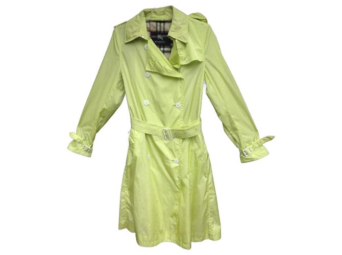Burberry Trenchcoat Hellgrün Nylon