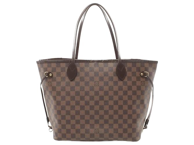 Louis Vuitton Neverfull MM Braun Leinwand  ref.1539991