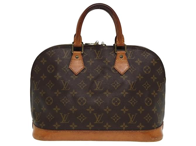 Louis Vuitton Alma Marrom Lona  ref.1540032