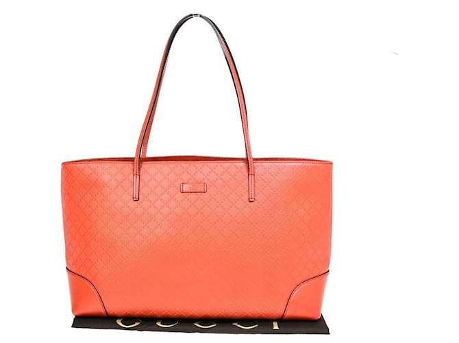 Gucci Diamante Cuir Orange  ref.1540048