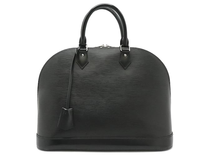 Louis Vuitton Alma Negro Cuero  ref.1540145