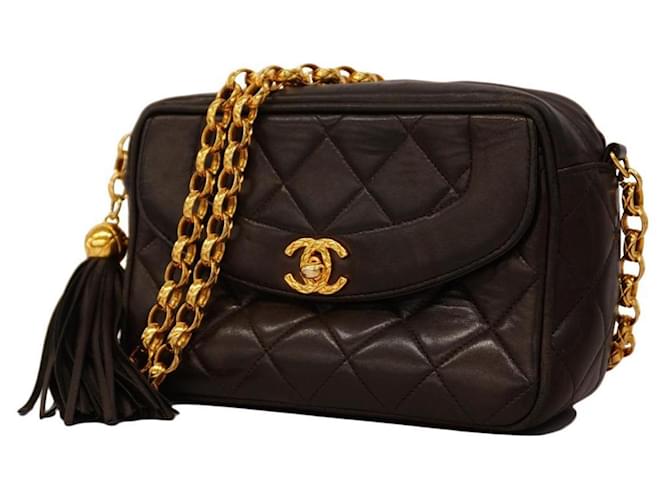 Chanel Diana Cuir Noir  ref.1540166