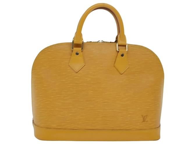 Louis Vuitton Alma Cuir Jaune  ref.1540170