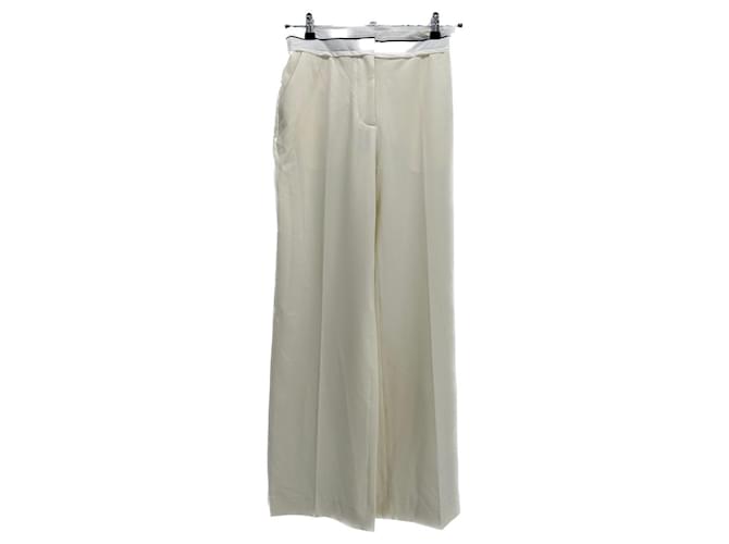 Autre Marque Ronny Kobo trousers T.International S Polyester White  ref.1542739