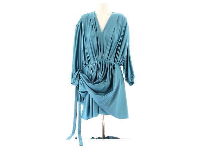 Balenciaga Kleid T.FR 38 Polyester Blau