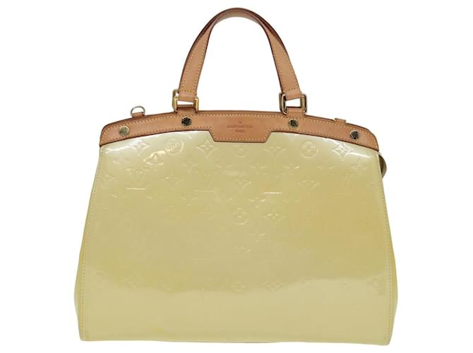 Louis Vuitton Brea Cuir vernis Jaune  ref.1542820