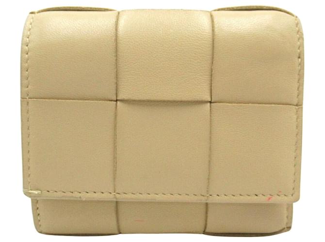 Bottega Veneta Cassette Cuir Beige  ref.1542935