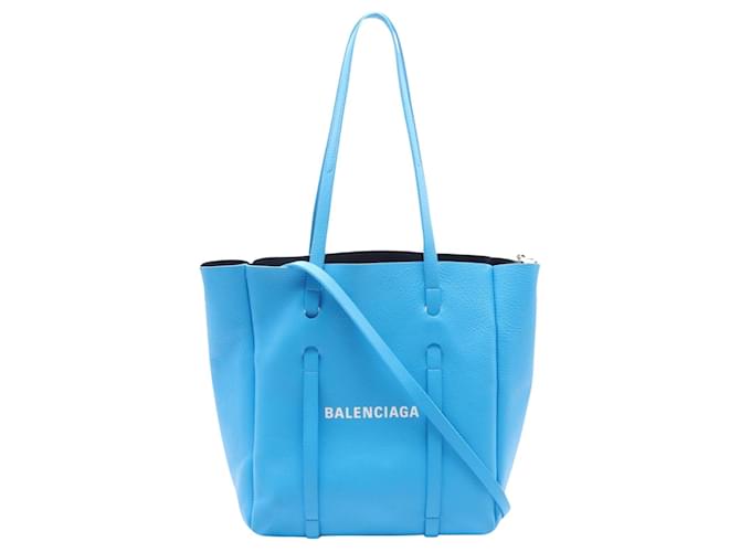 Balenciaga Everyday Cuir Bleu  ref.1542983