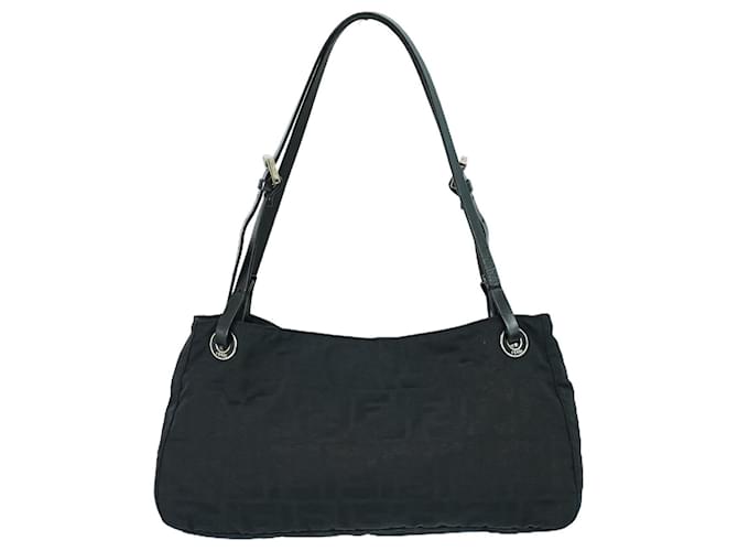 Fendi Zucca Synthétique Noir  ref.1542988