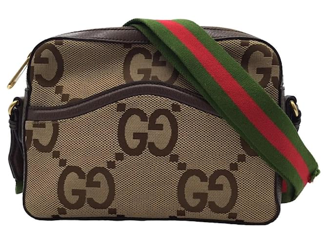 Gucci GG Jumbo Cammello Tela  ref.1543074