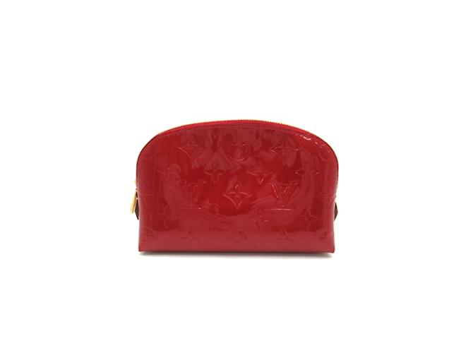 Louis Vuitton Pochette Tick Pouch Bag Red Patent leather  ref.1543200