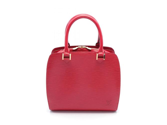 Borsa Louis Vuitton Pont Neuf in pelle Epi rosso castigliano  ref.1543228