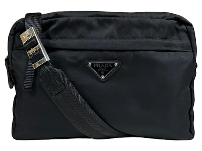 Prada Nylon Shoulder Bag in Black  ref.1543252