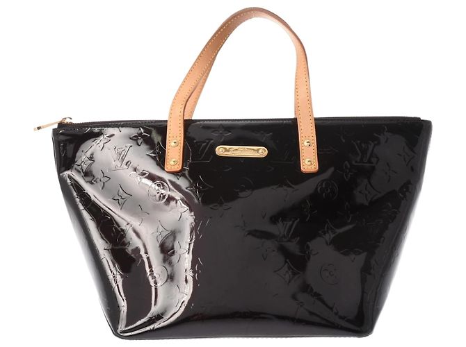 Louis Vuitton Vernis Bellevue PM Amarante Handtasche Schwarz Bordeaux