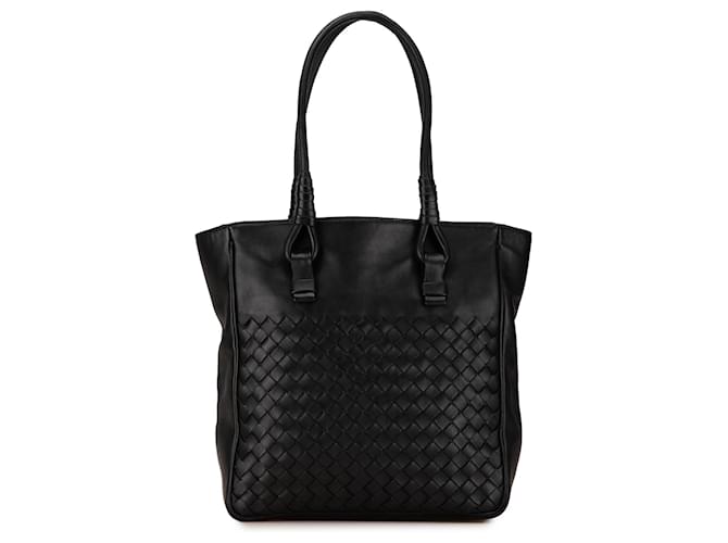 Bottega Veneta Black Intrecciato Tote Leather Pony-style calfskin  ref.1543361