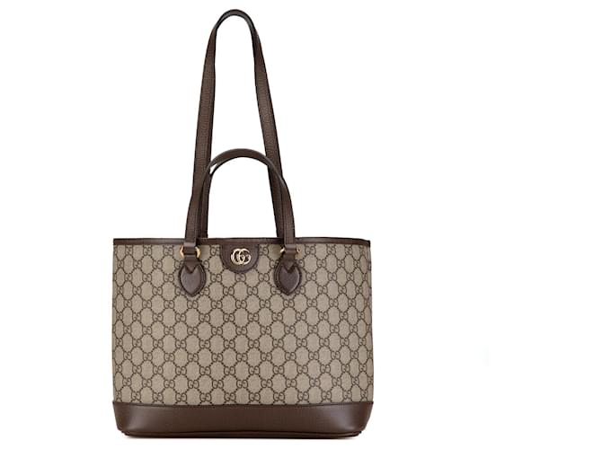 Bolsa Tote Ophidia GG Supreme marrom da Gucci Bege Bezerro-como bezerro Pano  ref.1543418