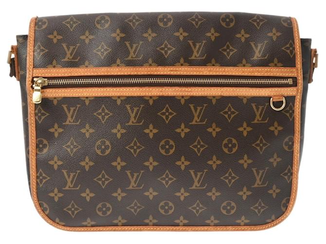 Bolso de Hombro Bosphore GM Monograma Louis Vuitton Castaño Charol  ref.1543521